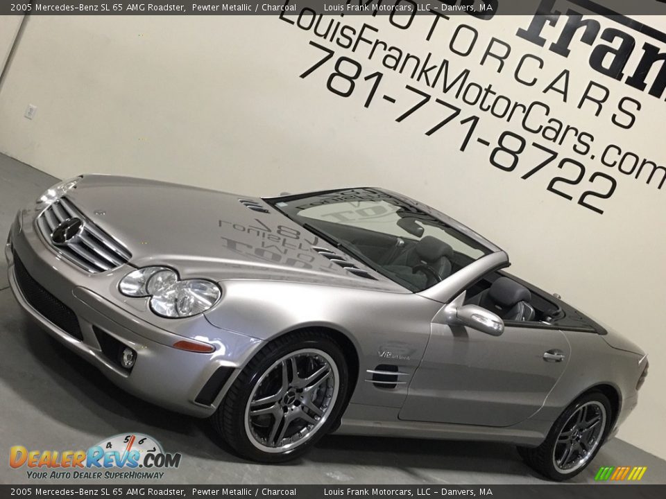 2005 Mercedes-Benz SL 65 AMG Roadster Pewter Metallic / Charcoal Photo #9