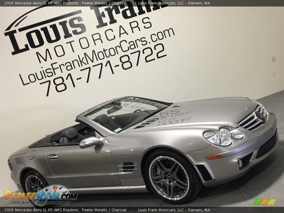 2005 Mercedes-Benz SL 65 AMG Roadster Pewter Metallic / Charcoal Photo #10