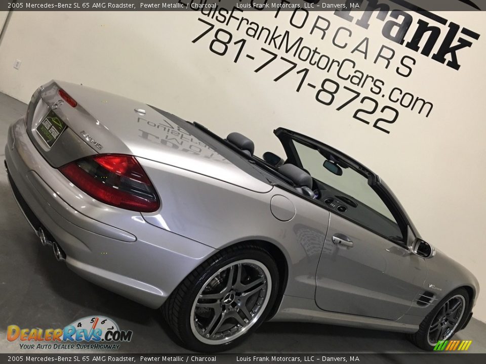 2005 Mercedes-Benz SL 65 AMG Roadster Pewter Metallic / Charcoal Photo #12