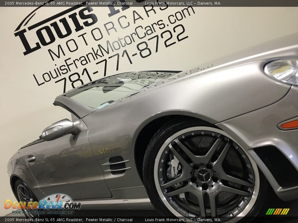 2005 Mercedes-Benz SL 65 AMG Roadster Pewter Metallic / Charcoal Photo #13