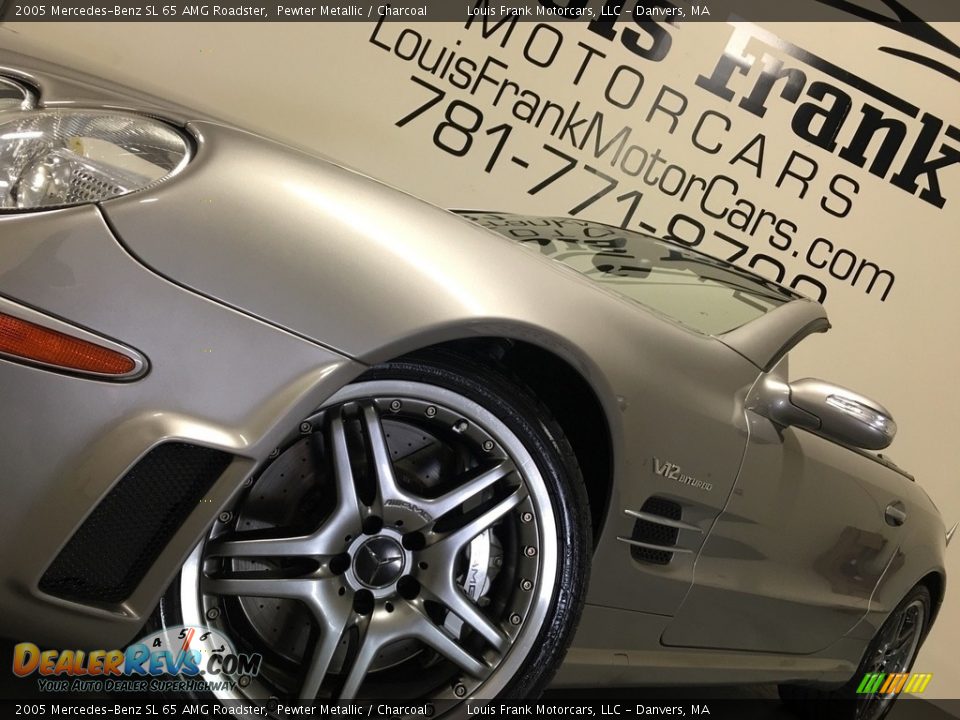 2005 Mercedes-Benz SL 65 AMG Roadster Pewter Metallic / Charcoal Photo #15
