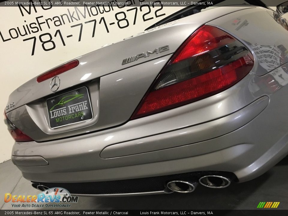 2005 Mercedes-Benz SL 65 AMG Roadster Pewter Metallic / Charcoal Photo #20