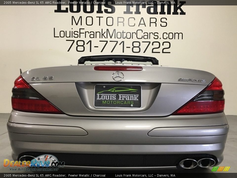 2005 Mercedes-Benz SL 65 AMG Roadster Pewter Metallic / Charcoal Photo #21
