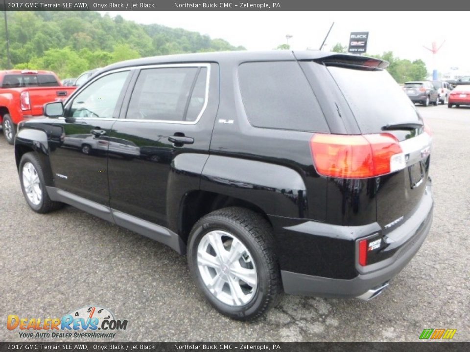 2017 GMC Terrain SLE AWD Onyx Black / Jet Black Photo #3