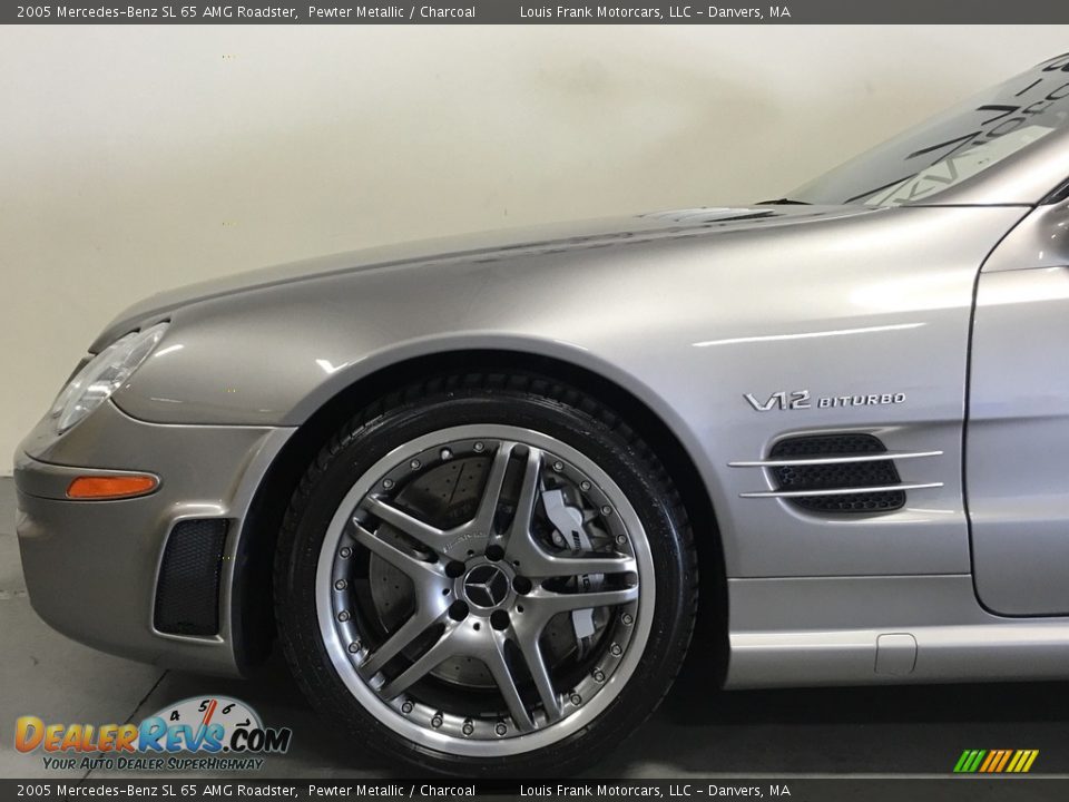 2005 Mercedes-Benz SL 65 AMG Roadster Pewter Metallic / Charcoal Photo #23