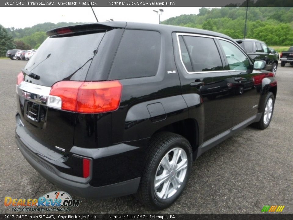 2017 GMC Terrain SLE AWD Onyx Black / Jet Black Photo #5