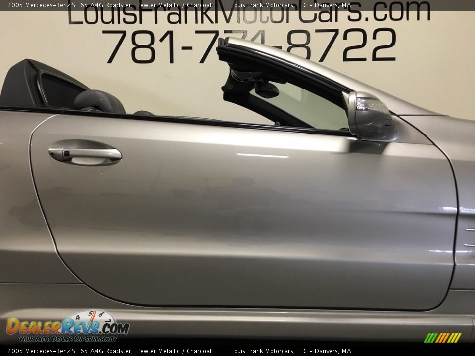 2005 Mercedes-Benz SL 65 AMG Roadster Pewter Metallic / Charcoal Photo #26
