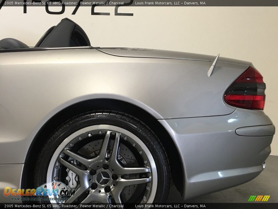 2005 Mercedes-Benz SL 65 AMG Roadster Pewter Metallic / Charcoal Photo #27