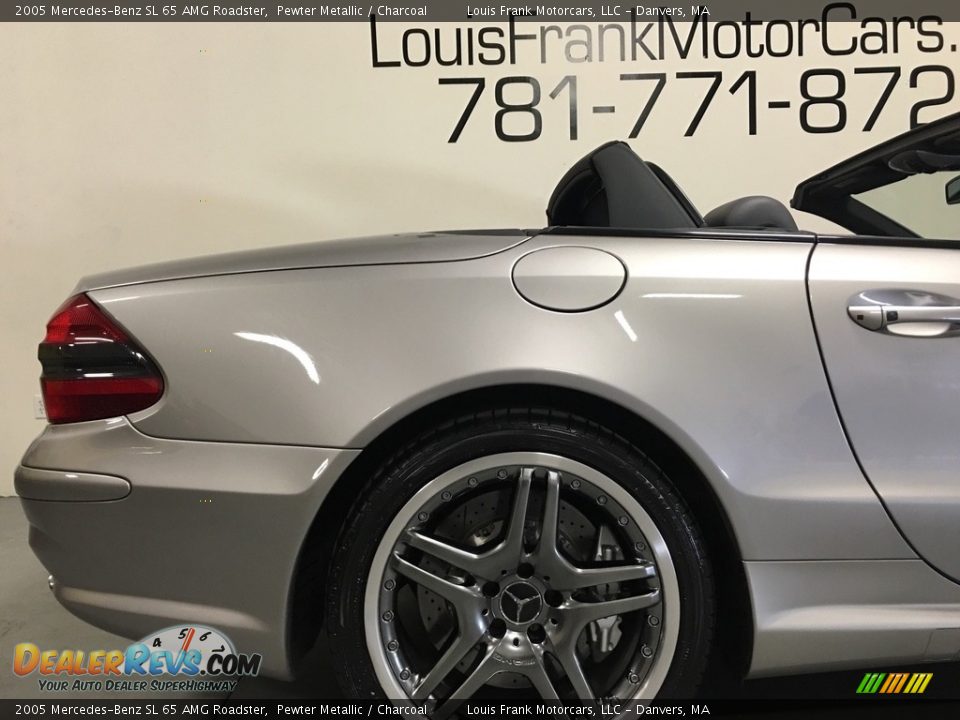 2005 Mercedes-Benz SL 65 AMG Roadster Pewter Metallic / Charcoal Photo #28