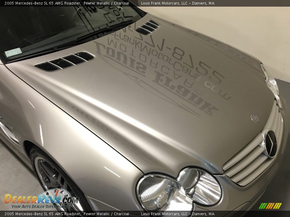 2005 Mercedes-Benz SL 65 AMG Roadster Pewter Metallic / Charcoal Photo #31