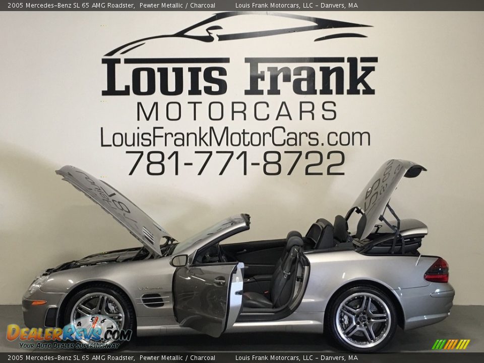 2005 Mercedes-Benz SL 65 AMG Roadster Pewter Metallic / Charcoal Photo #36