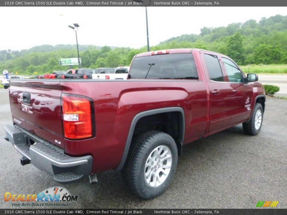 2016 GMC Sierra 1500 SLE Double Cab 4WD Crimson Red Tintcoat / Jet Black Photo #6