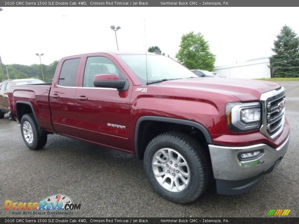 2016 GMC Sierra 1500 SLE Double Cab 4WD Crimson Red Tintcoat / Jet Black Photo #8