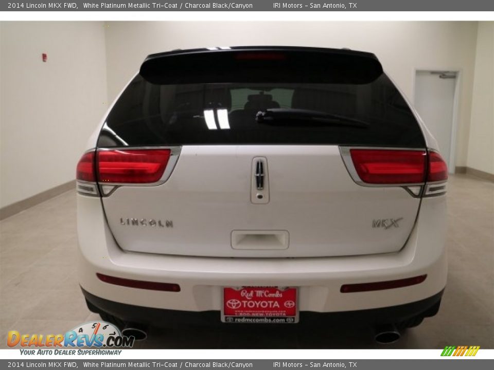 2014 Lincoln MKX FWD White Platinum Metallic Tri-Coat / Charcoal Black/Canyon Photo #6