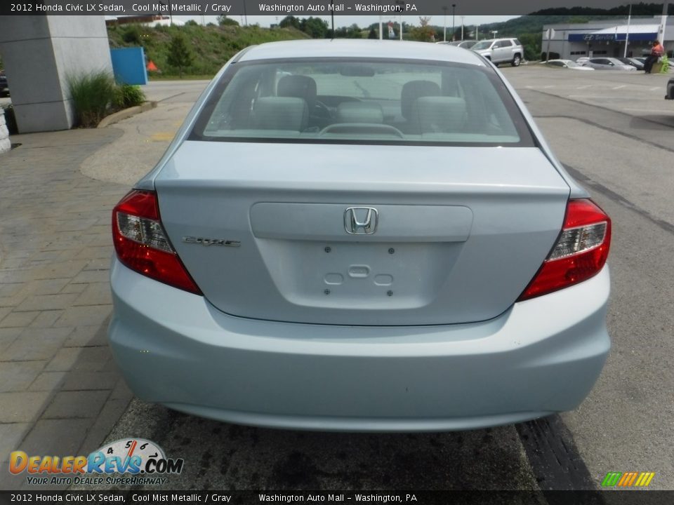 2012 Honda Civic LX Sedan Cool Mist Metallic / Gray Photo #9