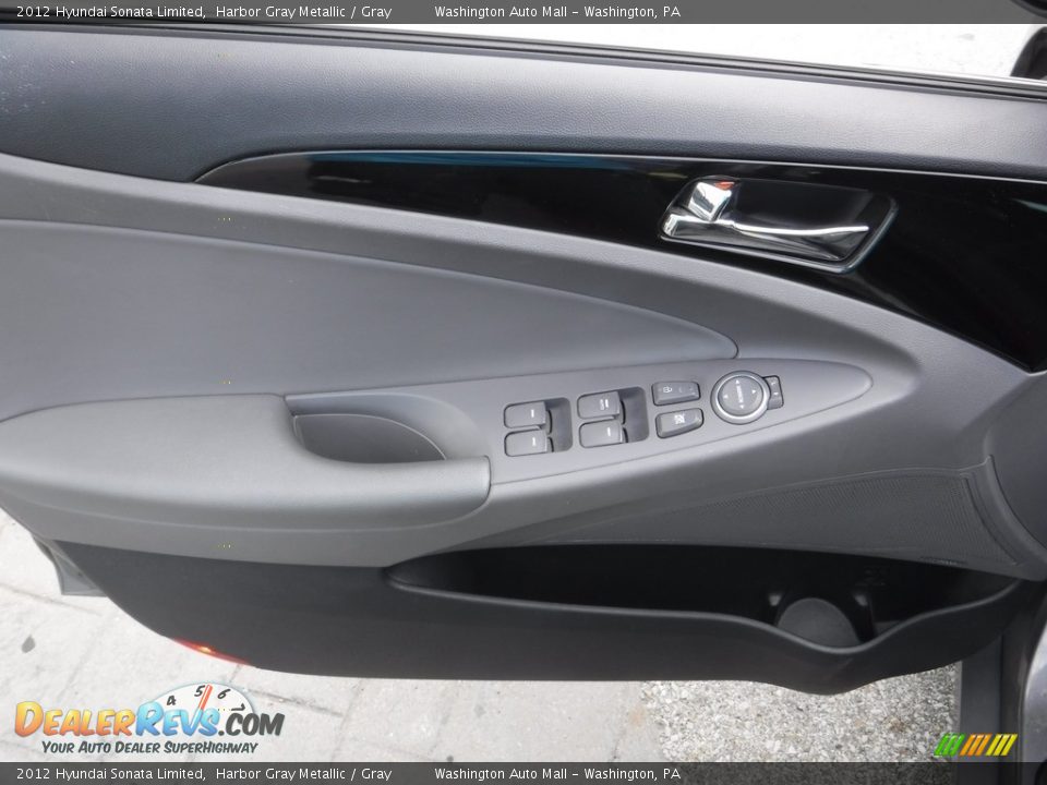 2012 Hyundai Sonata Limited Harbor Gray Metallic / Gray Photo #16