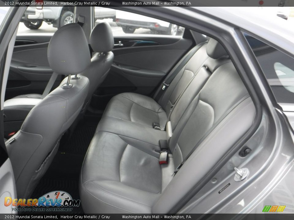 2012 Hyundai Sonata Limited Harbor Gray Metallic / Gray Photo #22