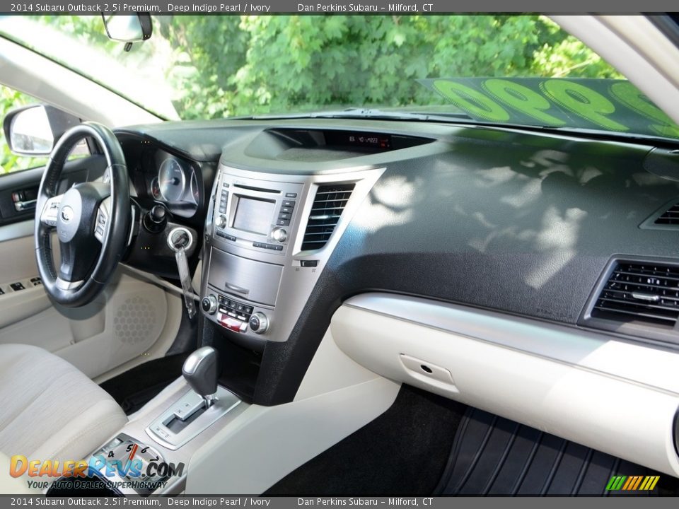 2014 Subaru Outback 2.5i Premium Deep Indigo Pearl / Ivory Photo #9