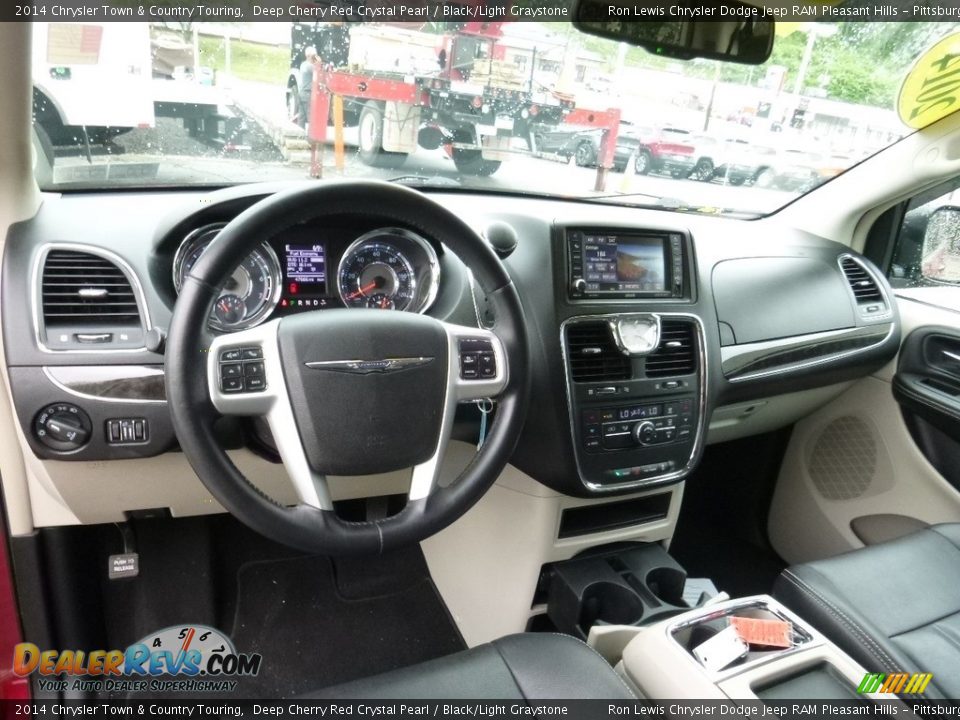 2014 Chrysler Town & Country Touring Deep Cherry Red Crystal Pearl / Black/Light Graystone Photo #14