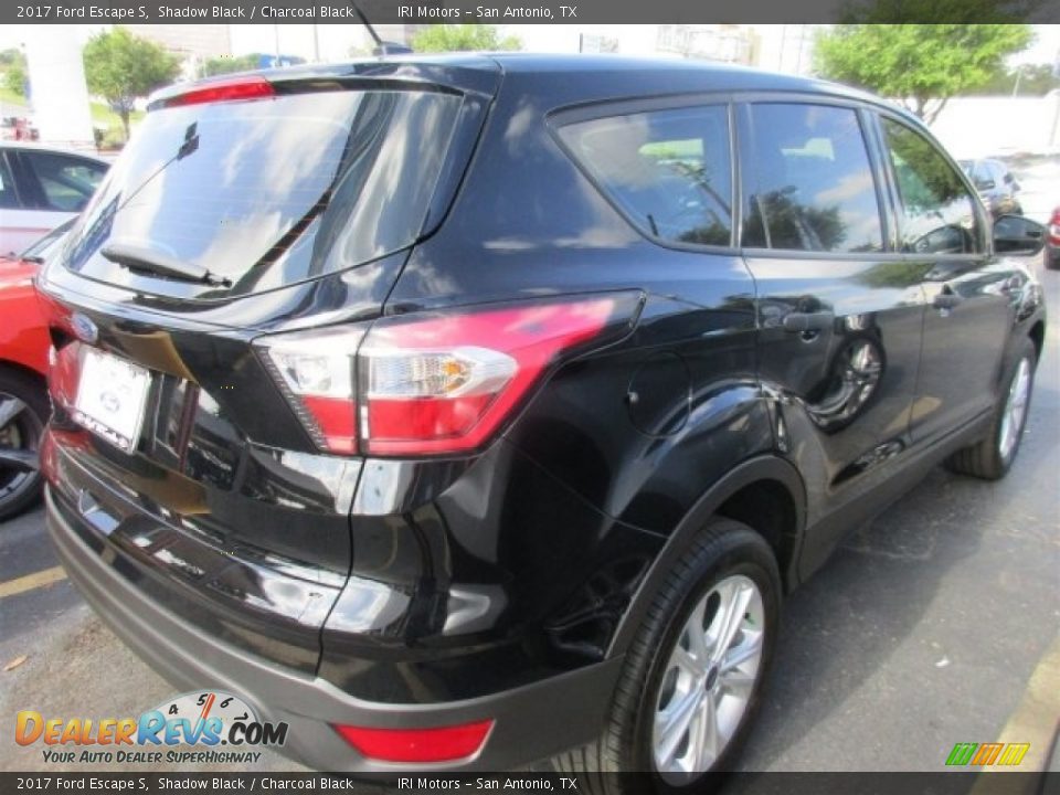 2017 Ford Escape S Shadow Black / Charcoal Black Photo #6