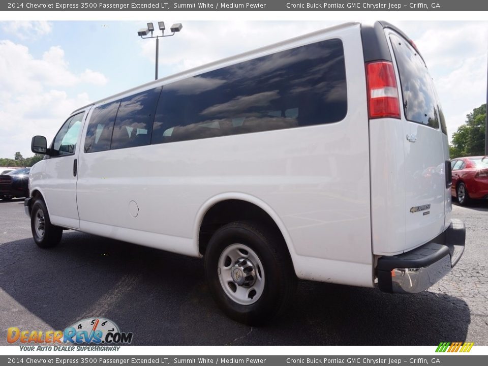 2014 Chevrolet Express 3500 Passenger Extended LT Summit White / Medium Pewter Photo #5