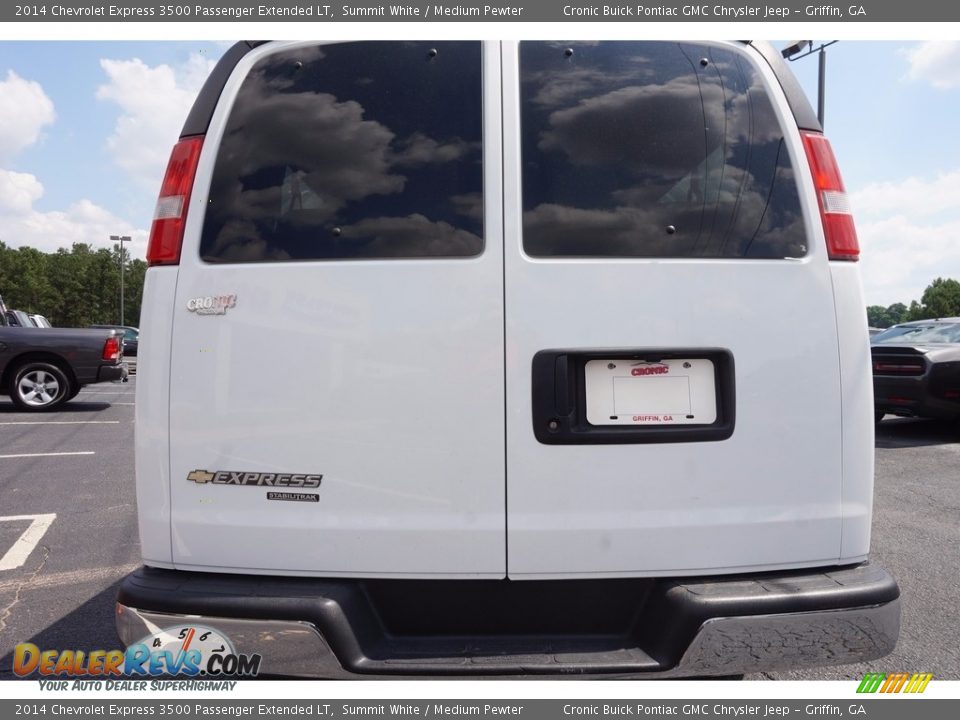 2014 Chevrolet Express 3500 Passenger Extended LT Summit White / Medium Pewter Photo #6