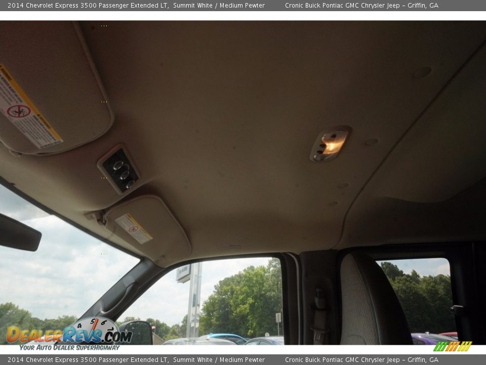 2014 Chevrolet Express 3500 Passenger Extended LT Summit White / Medium Pewter Photo #11