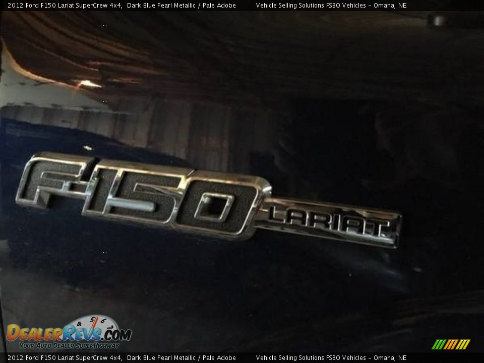 2012 Ford F150 Lariat SuperCrew 4x4 Dark Blue Pearl Metallic / Pale Adobe Photo #5