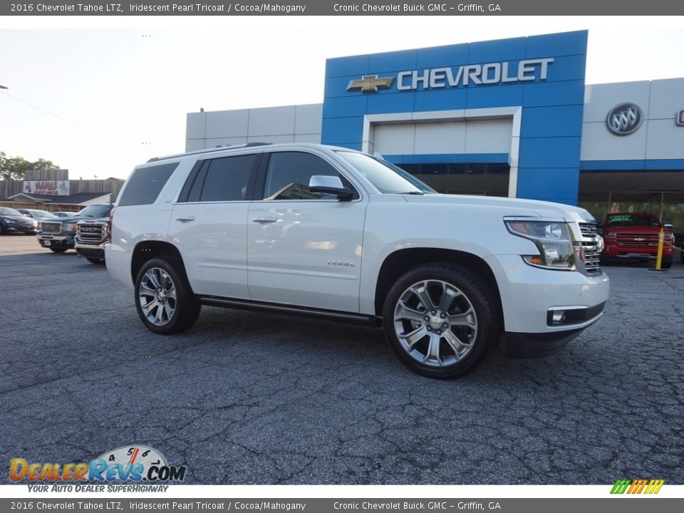 2016 Chevrolet Tahoe LTZ Iridescent Pearl Tricoat / Cocoa/Mahogany Photo #1