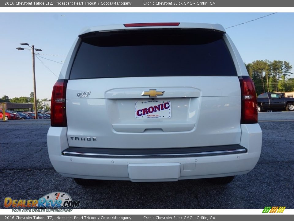 2016 Chevrolet Tahoe LTZ Iridescent Pearl Tricoat / Cocoa/Mahogany Photo #6