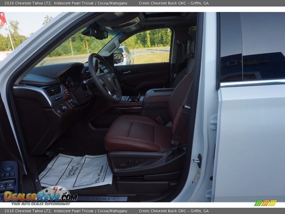 2016 Chevrolet Tahoe LTZ Iridescent Pearl Tricoat / Cocoa/Mahogany Photo #9