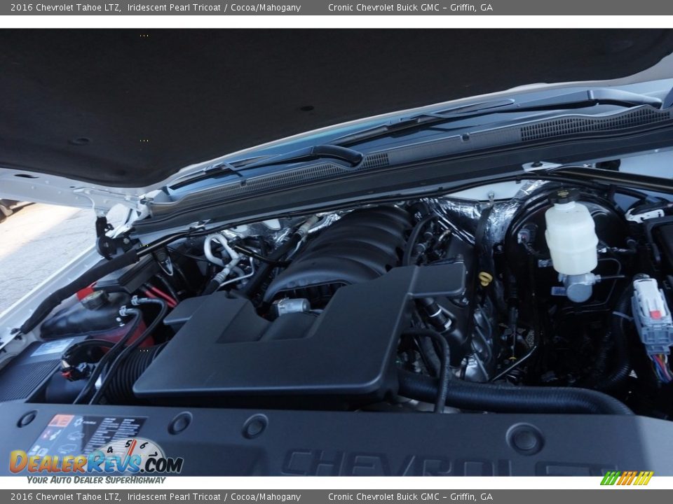 2016 Chevrolet Tahoe LTZ Iridescent Pearl Tricoat / Cocoa/Mahogany Photo #13