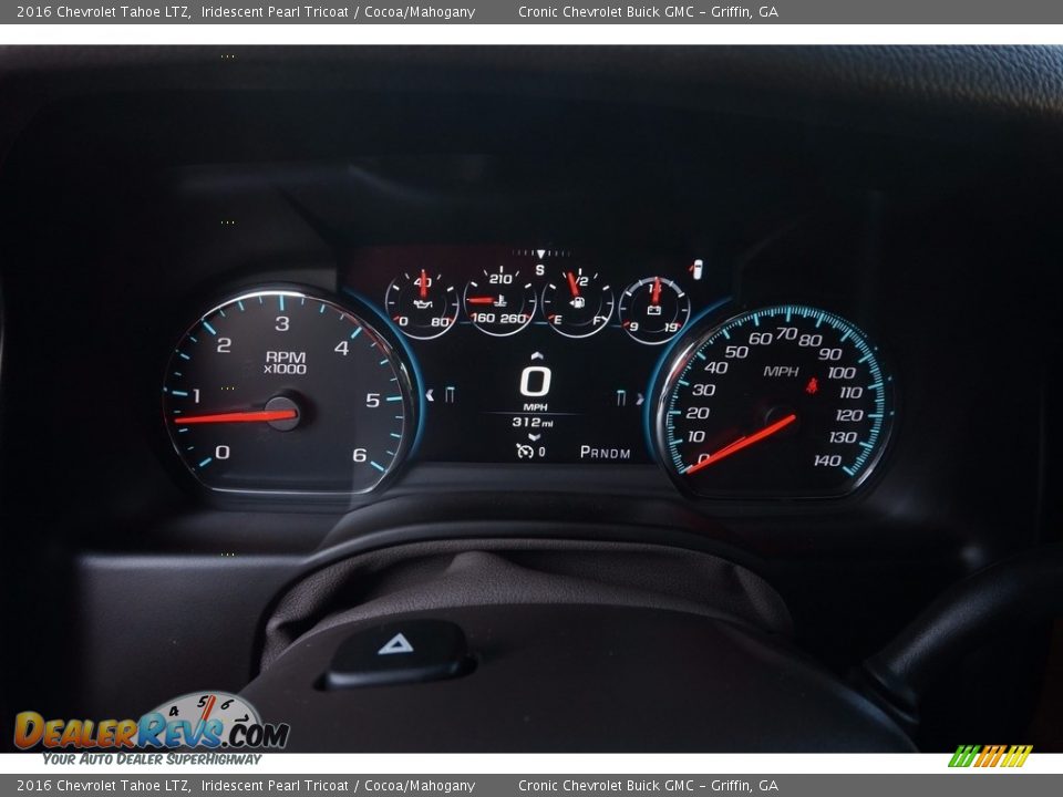 2016 Chevrolet Tahoe LTZ Iridescent Pearl Tricoat / Cocoa/Mahogany Photo #14