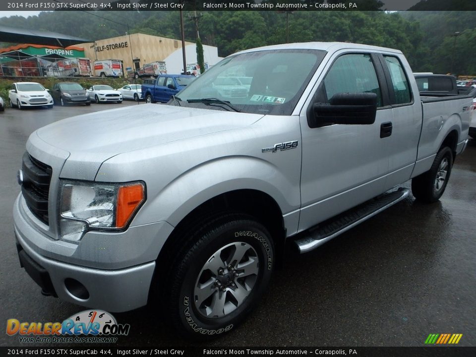 Front 3/4 View of 2014 Ford F150 STX SuperCab 4x4 Photo #6