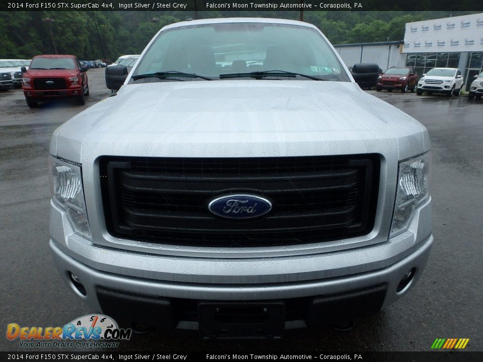 2014 Ford F150 STX SuperCab 4x4 Ingot Silver / Steel Grey Photo #7