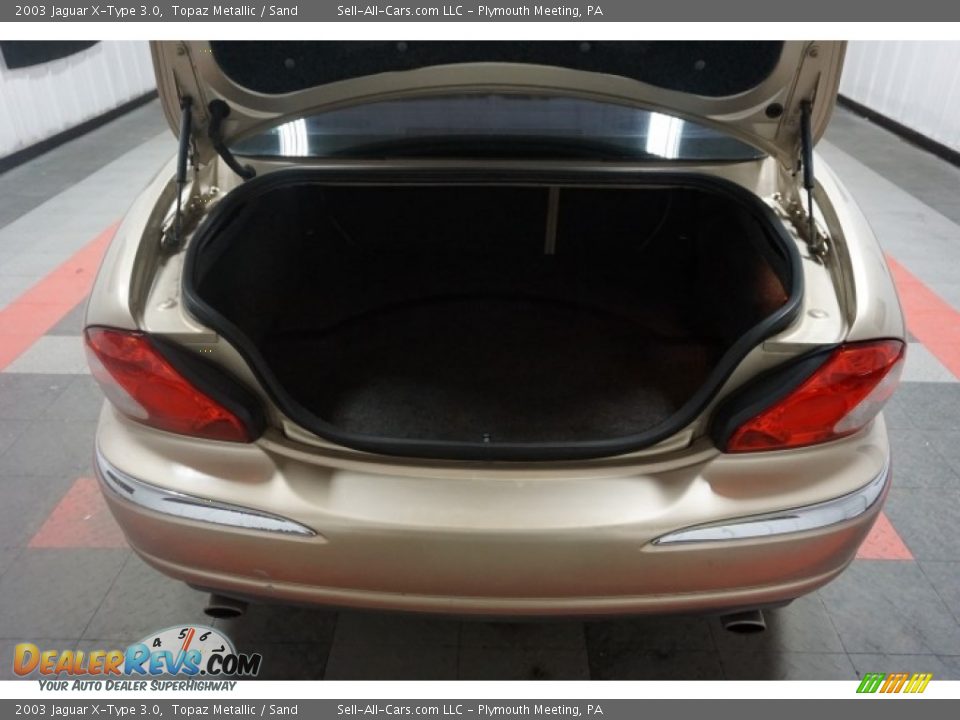 2003 Jaguar X-Type 3.0 Topaz Metallic / Sand Photo #20