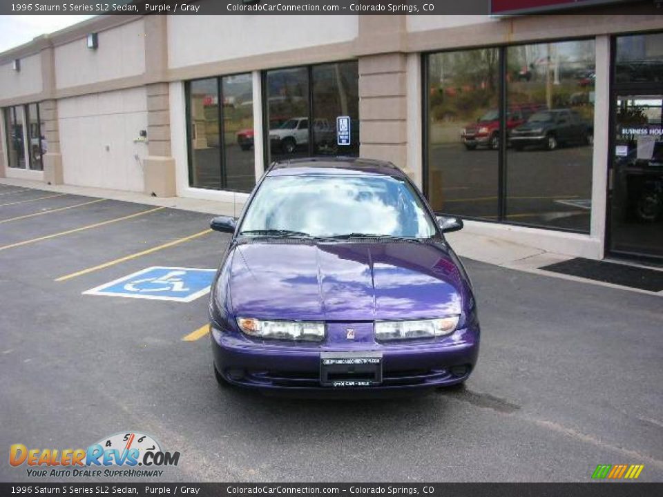 1996 Saturn S Series SL2 Sedan Purple / Gray Photo #2