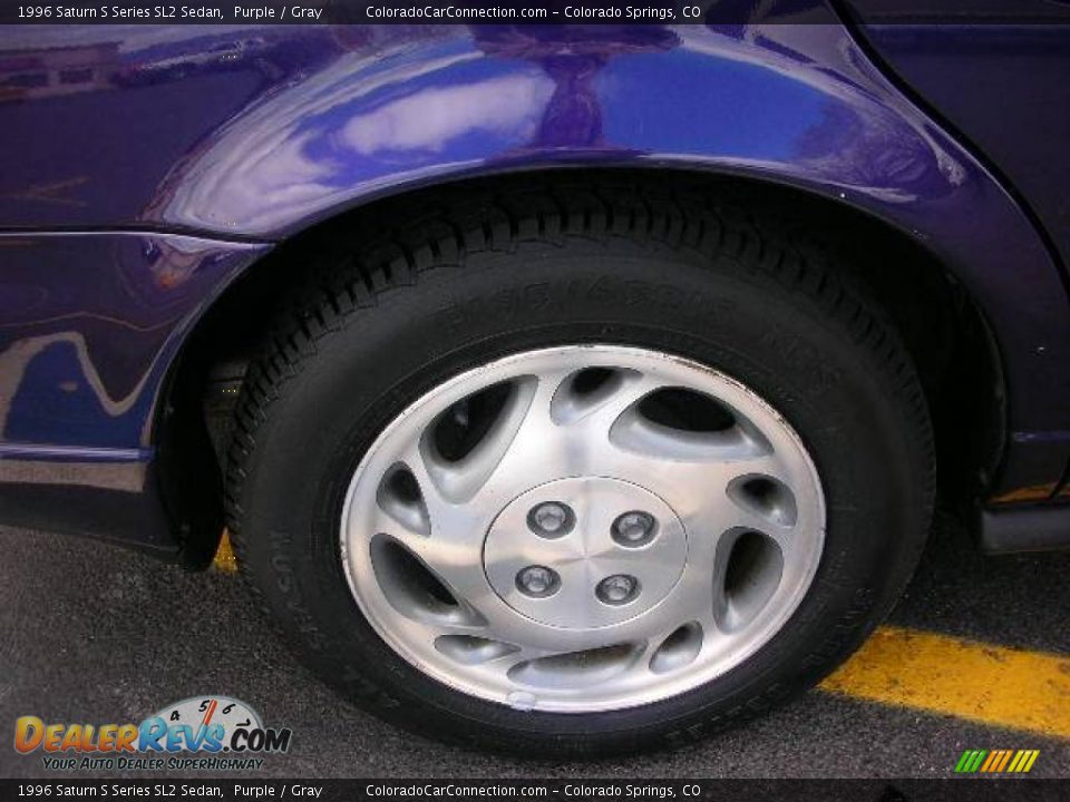 1996 Saturn S Series SL2 Sedan Purple / Gray Photo #5