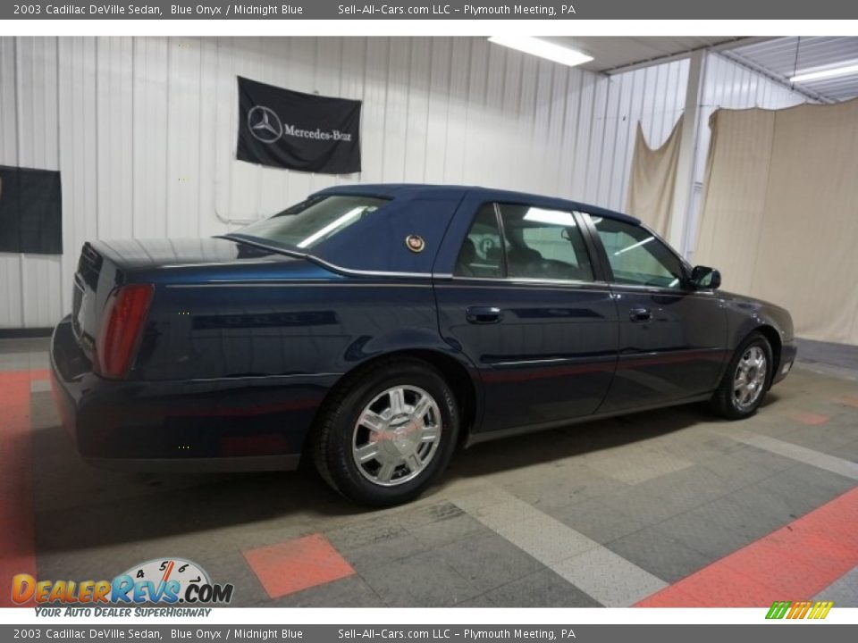 2003 Cadillac DeVille Sedan Blue Onyx / Midnight Blue Photo #7
