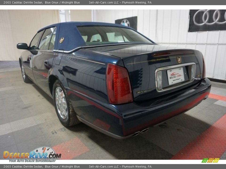 2003 Cadillac DeVille Sedan Blue Onyx / Midnight Blue Photo #10