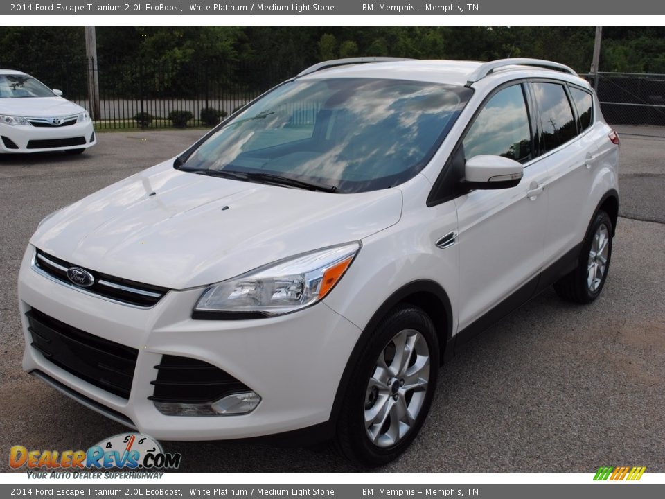 2014 Ford Escape Titanium 2.0L EcoBoost White Platinum / Medium Light Stone Photo #1