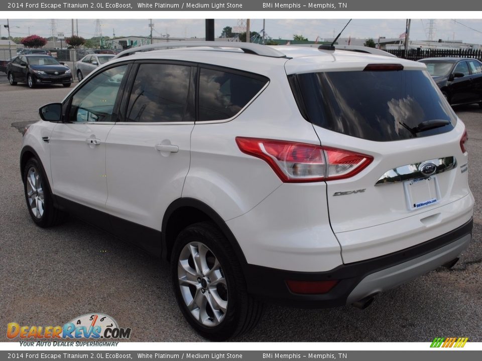 2014 Ford Escape Titanium 2.0L EcoBoost White Platinum / Medium Light Stone Photo #3
