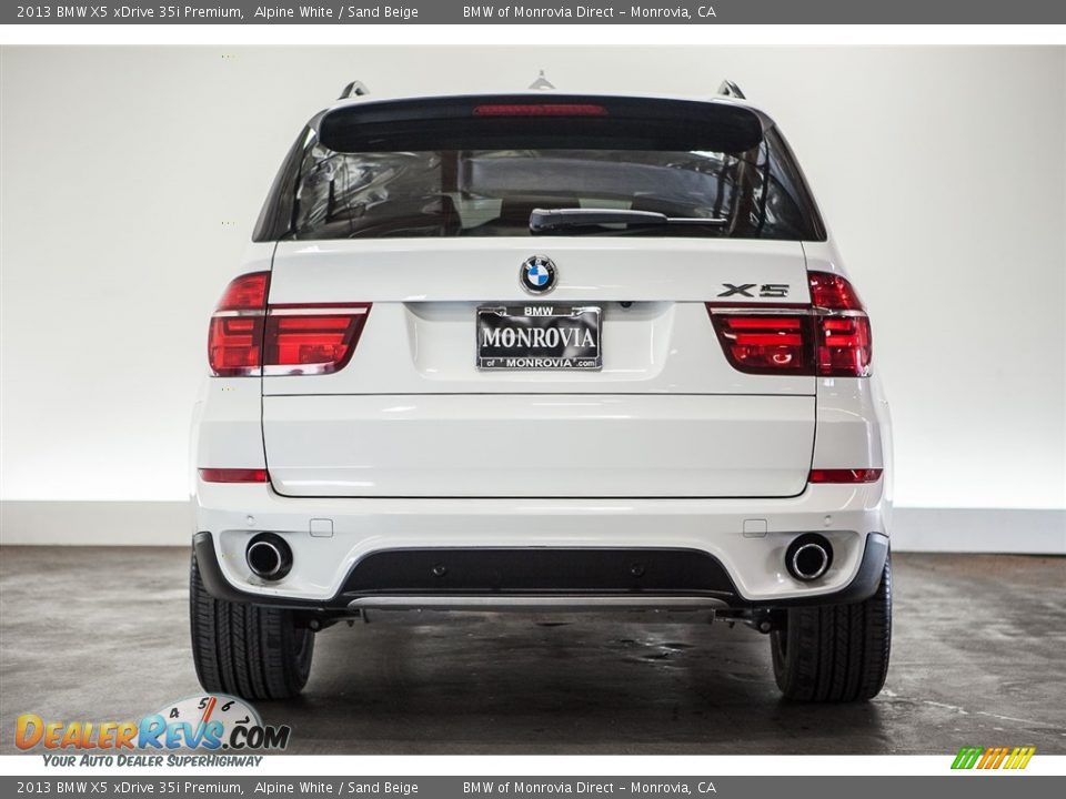 2013 BMW X5 xDrive 35i Premium Alpine White / Sand Beige Photo #3