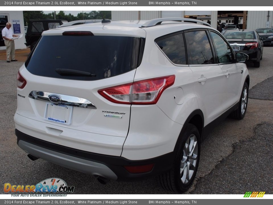 2014 Ford Escape Titanium 2.0L EcoBoost White Platinum / Medium Light Stone Photo #5