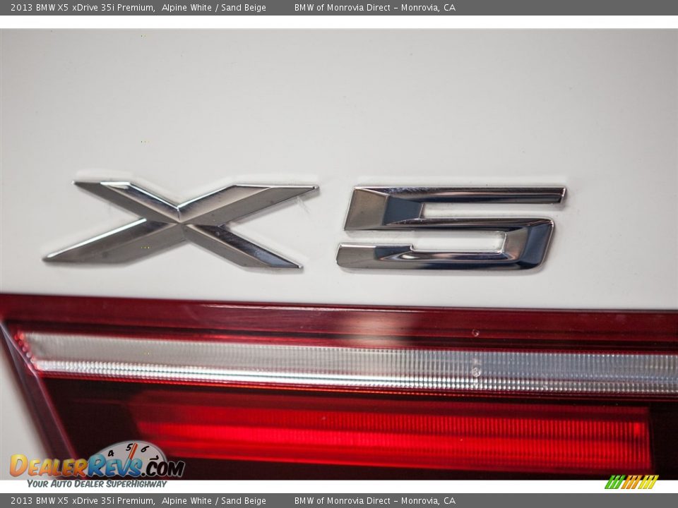 2013 BMW X5 xDrive 35i Premium Alpine White / Sand Beige Photo #7