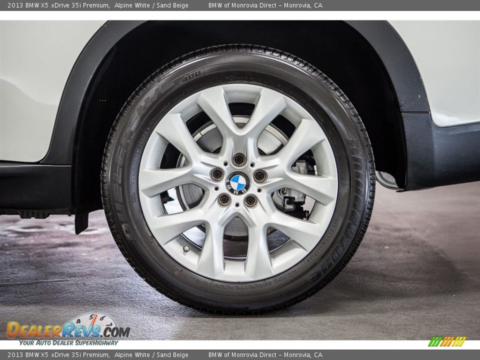 2013 BMW X5 xDrive 35i Premium Alpine White / Sand Beige Photo #8
