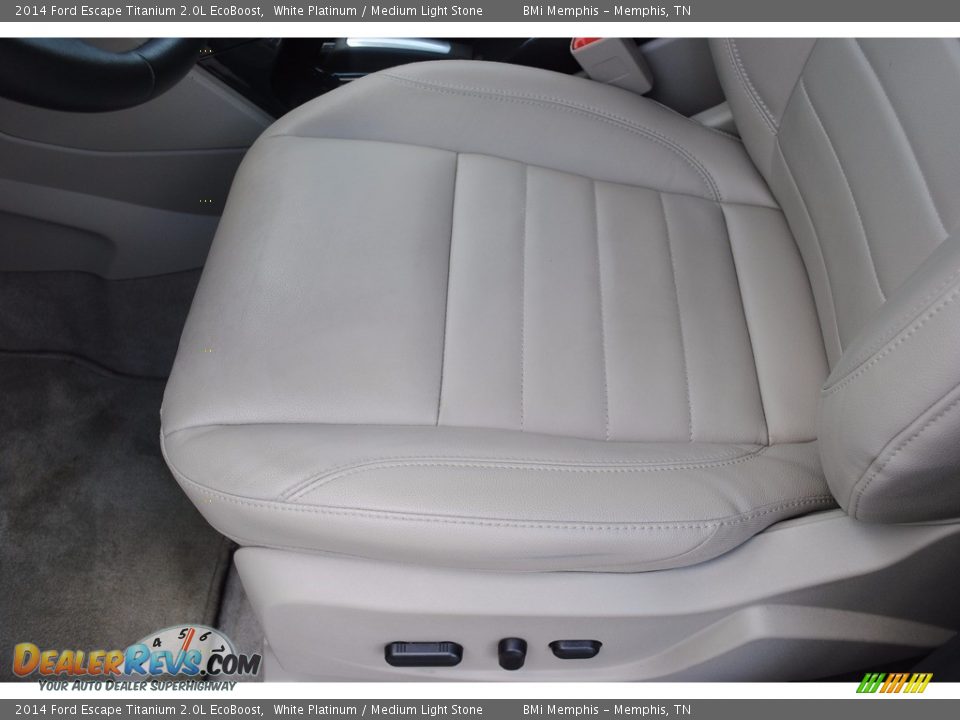 2014 Ford Escape Titanium 2.0L EcoBoost White Platinum / Medium Light Stone Photo #12