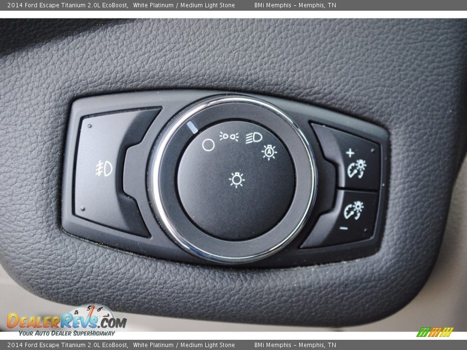 2014 Ford Escape Titanium 2.0L EcoBoost White Platinum / Medium Light Stone Photo #16