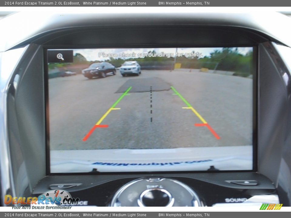 2014 Ford Escape Titanium 2.0L EcoBoost White Platinum / Medium Light Stone Photo #18