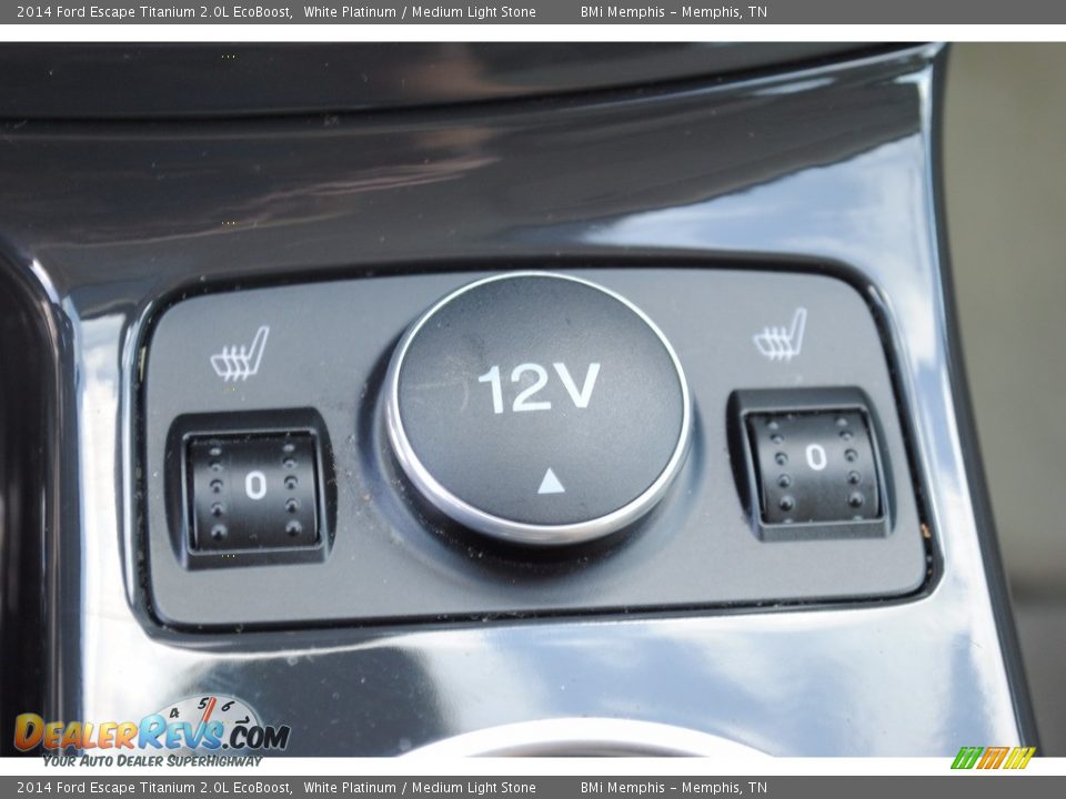 2014 Ford Escape Titanium 2.0L EcoBoost White Platinum / Medium Light Stone Photo #20